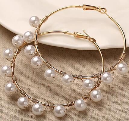 Pearls wrapped around ear rings - Beuti-Ful