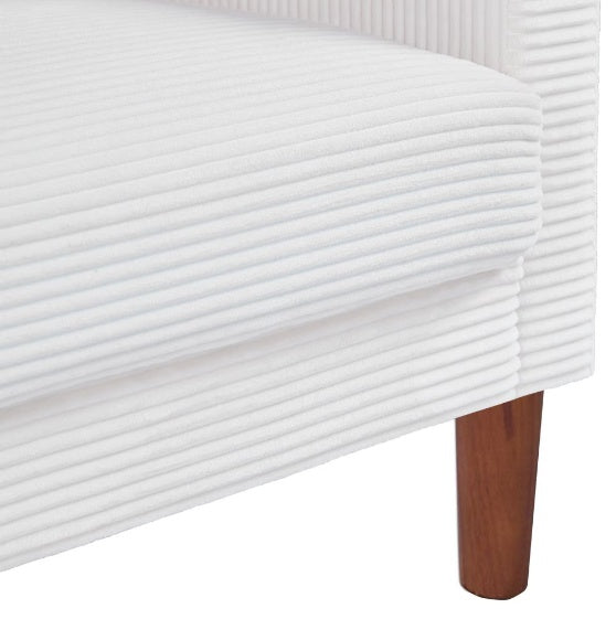 Linen Sofa Seats In Beige - Beuti-Ful