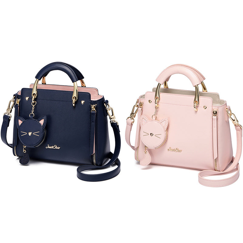 Embroidered cat lady handbag - Beuti-Ful