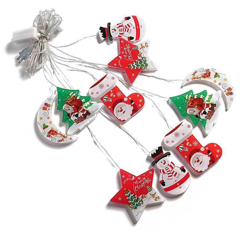 Painted Christmas Curtain Lights Holiday Layout Rubber-covered Wire Ambience Light - Beuti-Ful