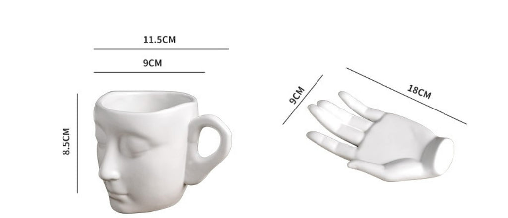 High Temperature Ceramic Creative Abstract Art Hand  Coffee Cup - Beuti-Ful