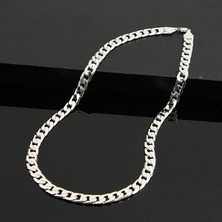 men's jewelry flat side  large chain