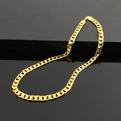 men's jewelry flat side  large chain