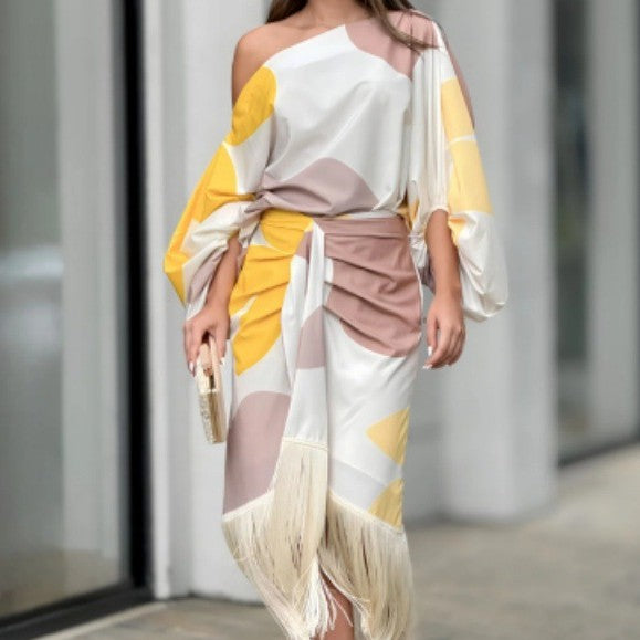 Women's Two-piece Skirt With Hem - Beuti-Ful