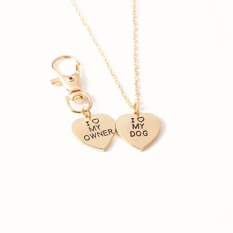 love My OwnerI love My Dog Pet Necklace pair - Beuti-Ful