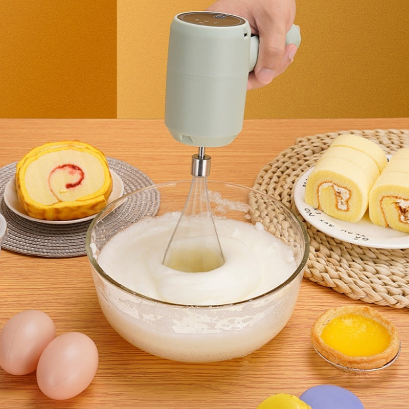 Electric Whisk Wireless Handheld Rechargeable Cream Mixer Kitchen Gadgets - Beuti-Ful