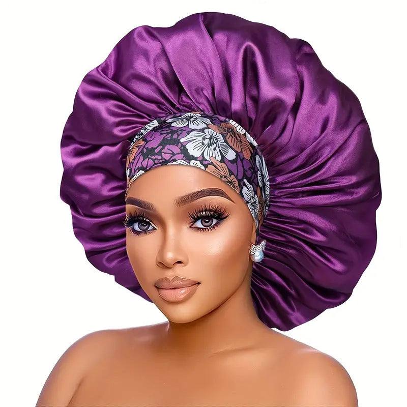 Bohemian Style Large Printed Hair Band Sleeping Hat - Beuti-Ful