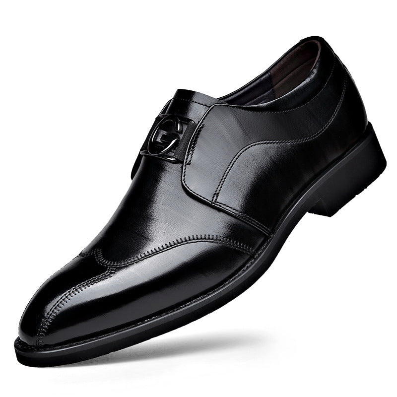 Mens Fashionable And Versatile Casual Business Leather Shoes - Beuti-Ful