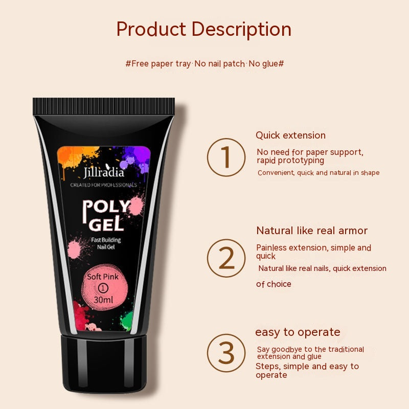 Crystal Extended Glue Nail Beauty UV - Beuti-Ful