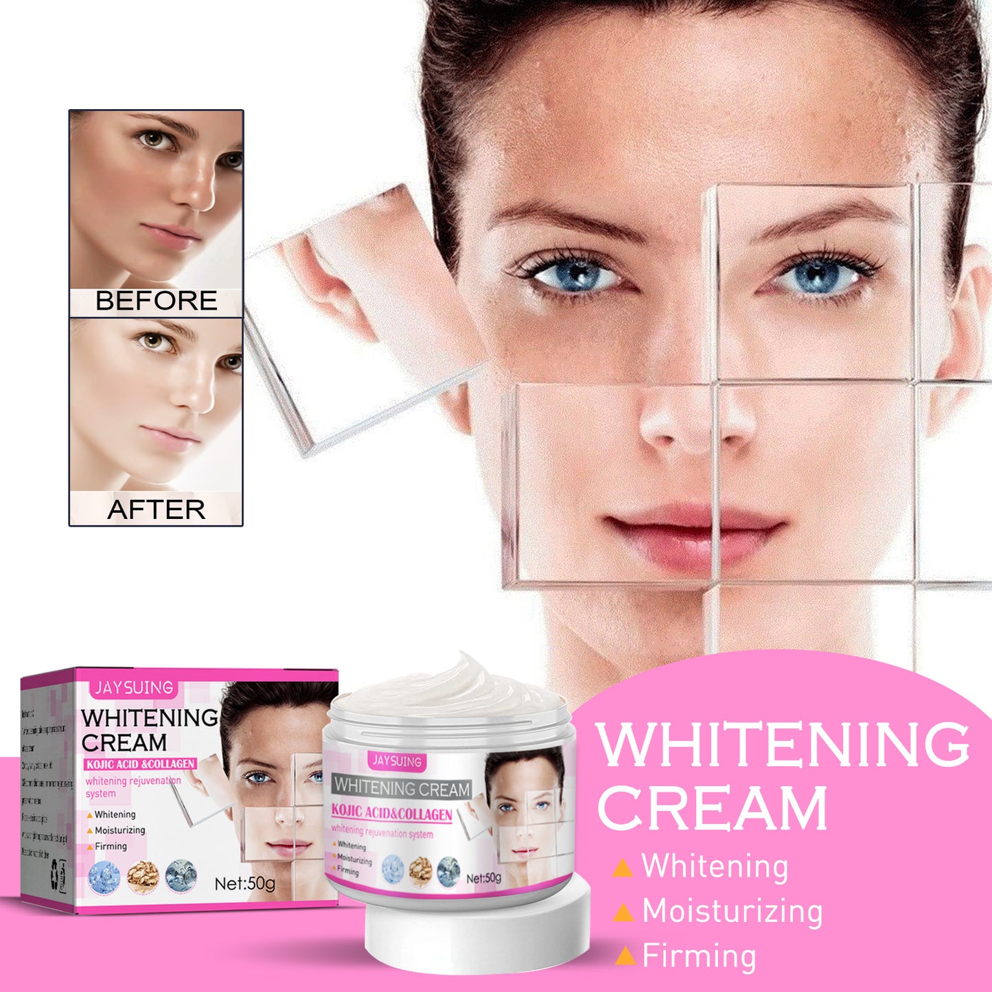 Koji Acid Cream Anti-wrinkle Moisturizer Brightens Skin - Beuti-Ful