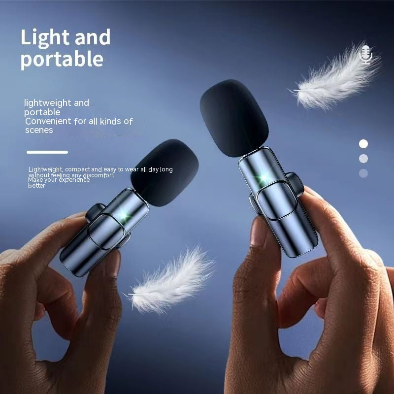 Wireless Collar Clip Microphone Intelligent Noise Reduction - Beuti-Ful
