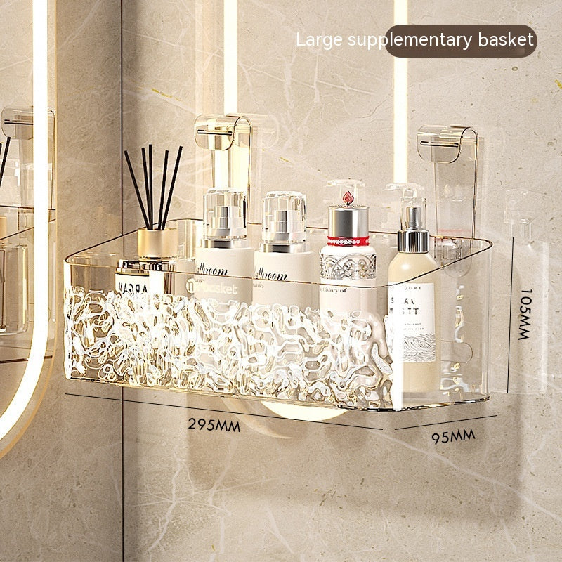 Toilet Rack Punch-free Bathroom Hanging Basket Wall - Beuti-Ful