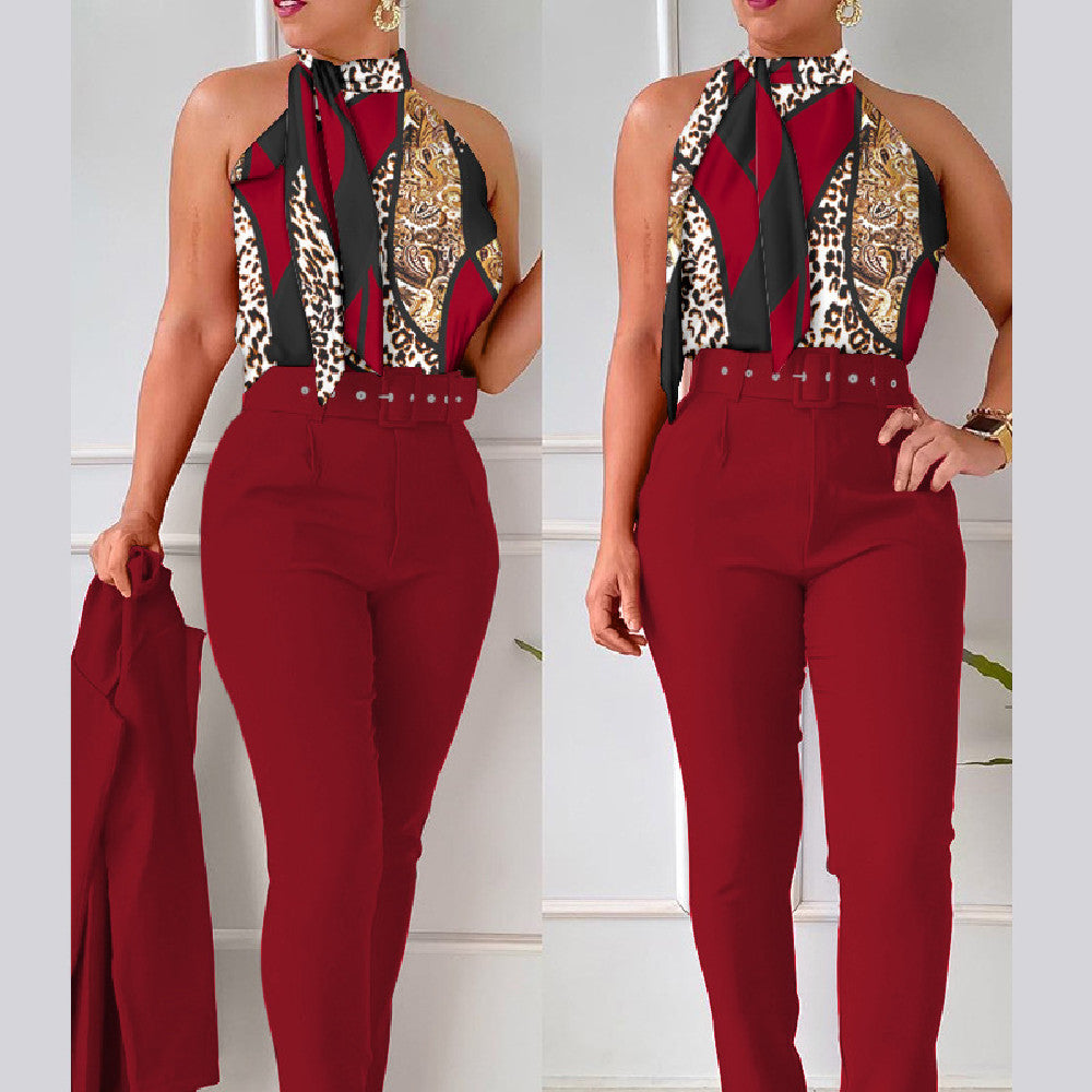 Women's Floral Vest Suit - Beuti-Ful