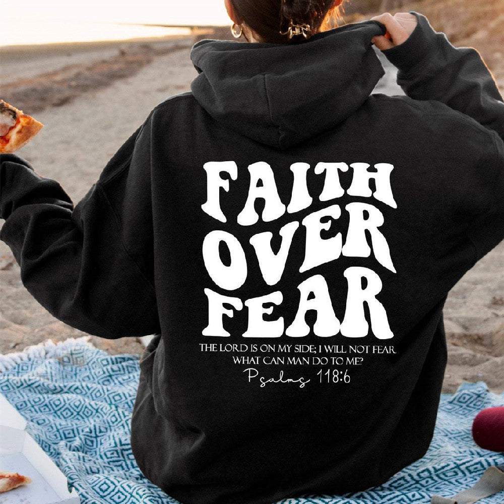 Faith Over Fear Sweatshirt,Christian Shirt,Bible Verse Hoodi - Beuti-Ful