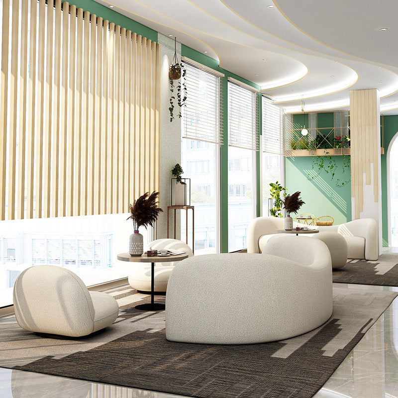 Lamb Wool Living Room Fabric Sofa - Beuti-Ful