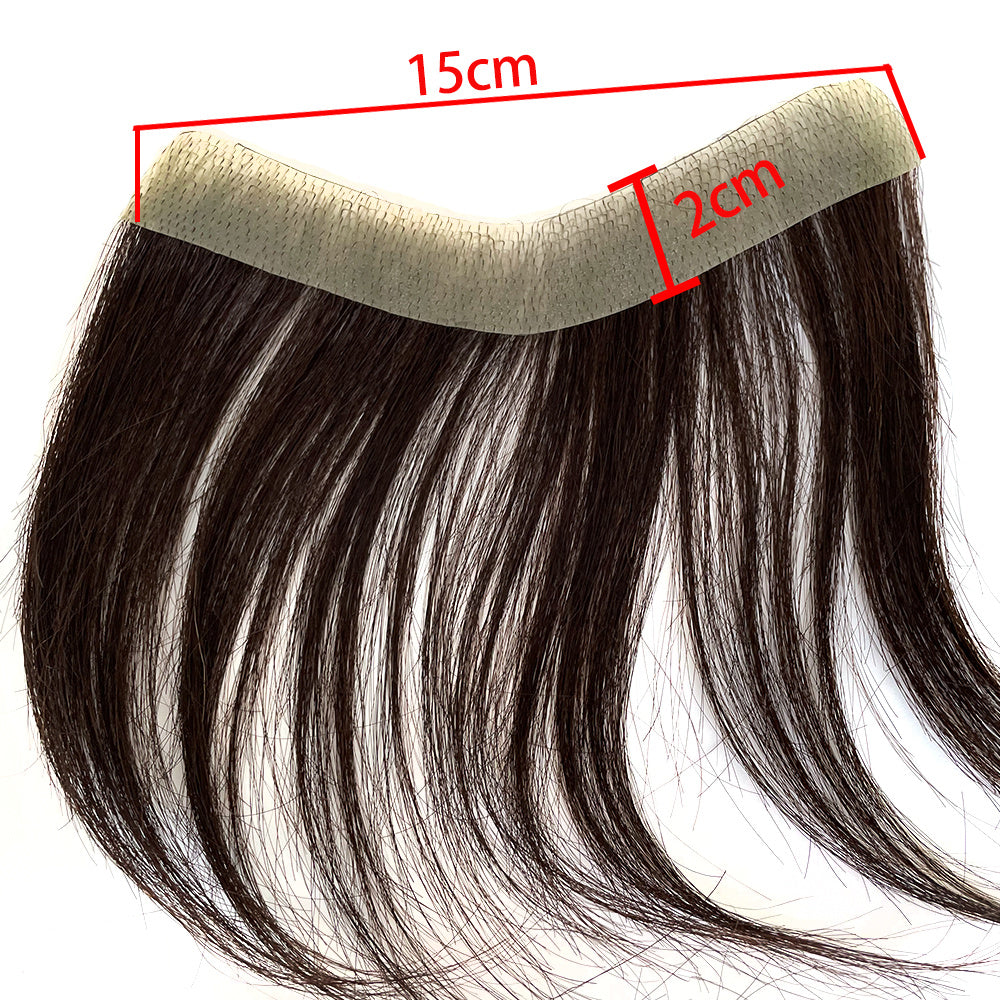 Front Men Toupee Human Hair Piece 15CM