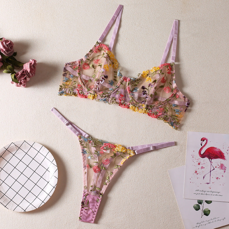 Women's Floral Underwear Set