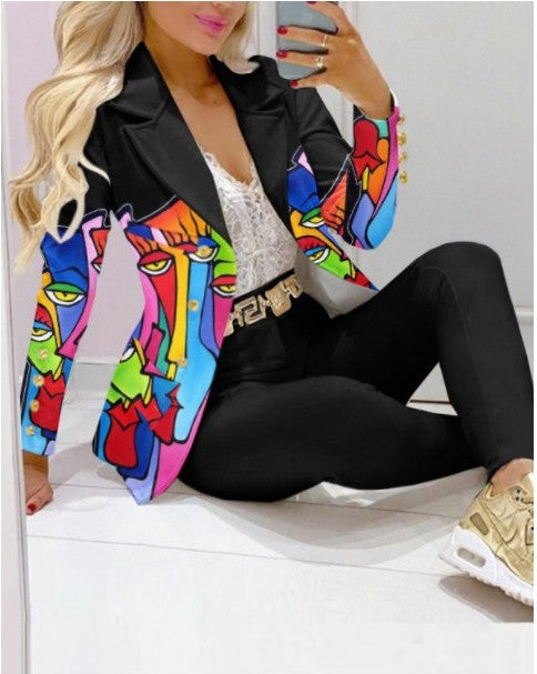 Casual Fashion Set Women's Suit Pink Suit Yellow Brown Striped Dotted Chain - Beuti-Ful