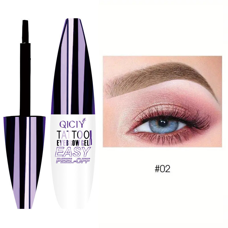 Tattoo Easy Peel Off Eyebrow Gel Cream Types Long-Lasting Smudge-Proof Sweat Resistant Waterproof Cosmetics - Beuti-Ful