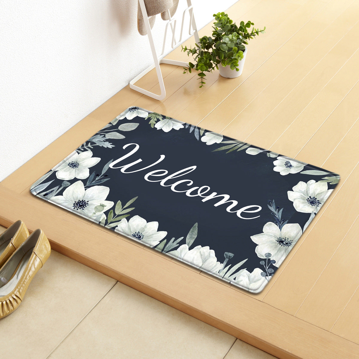 Household Entrance Absorbent  Non-slip Mat Bedroom Living Room Carpet