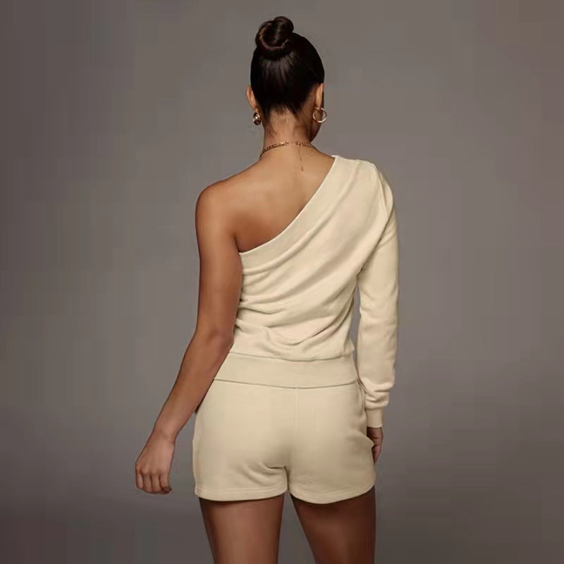 Casual Solid Color Slim Fit Pullover Long-sleeve Sweater Set - Beuti-Ful