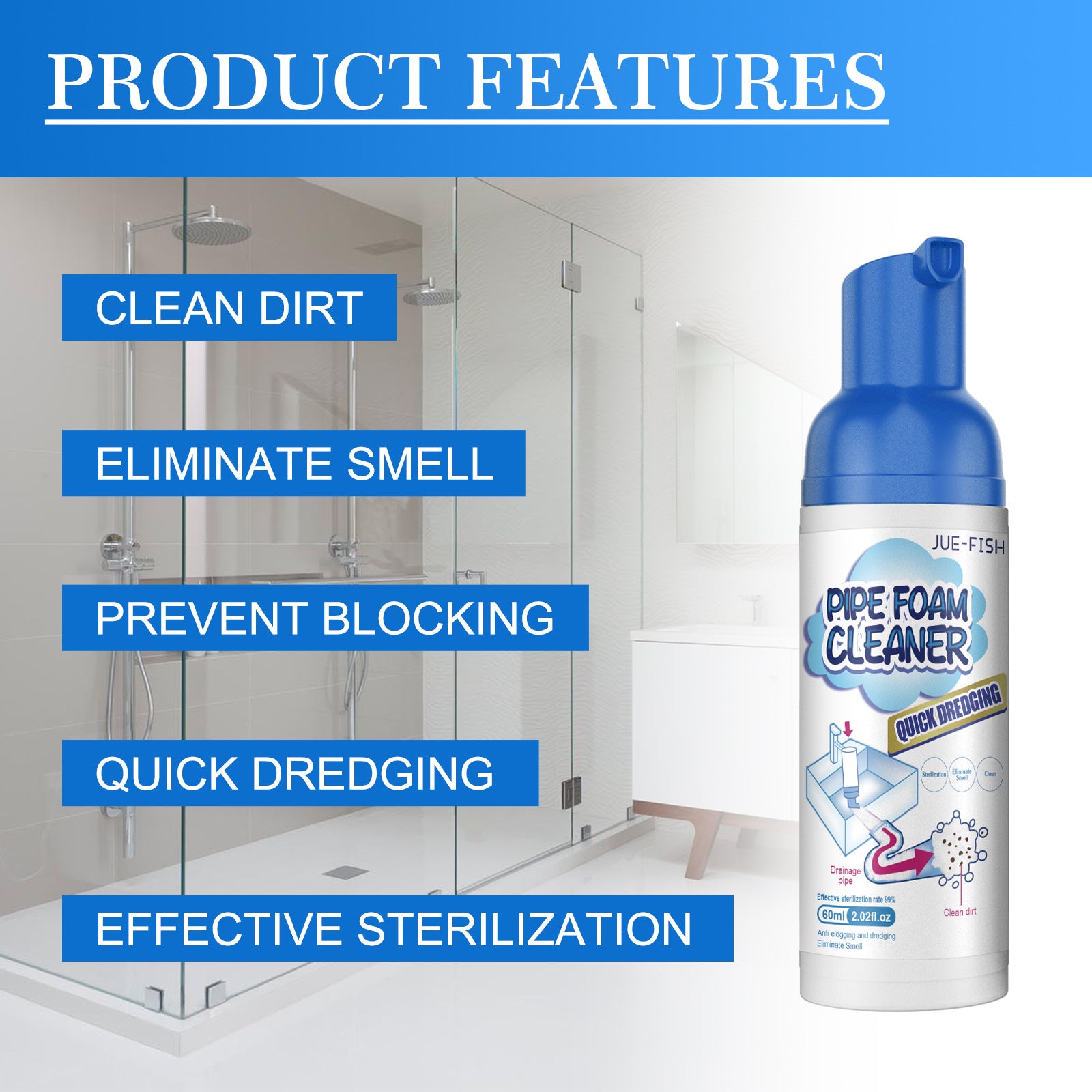 Pipeline Odor Foam Cleaner - Beuti-Ful