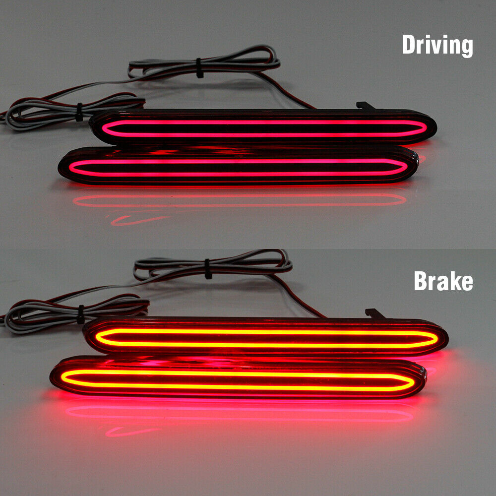 2pcs LED Rear Bumper Reflector Lights Brake Tail Lamp For Odyssey 2007 2008 - Beuti-Ful