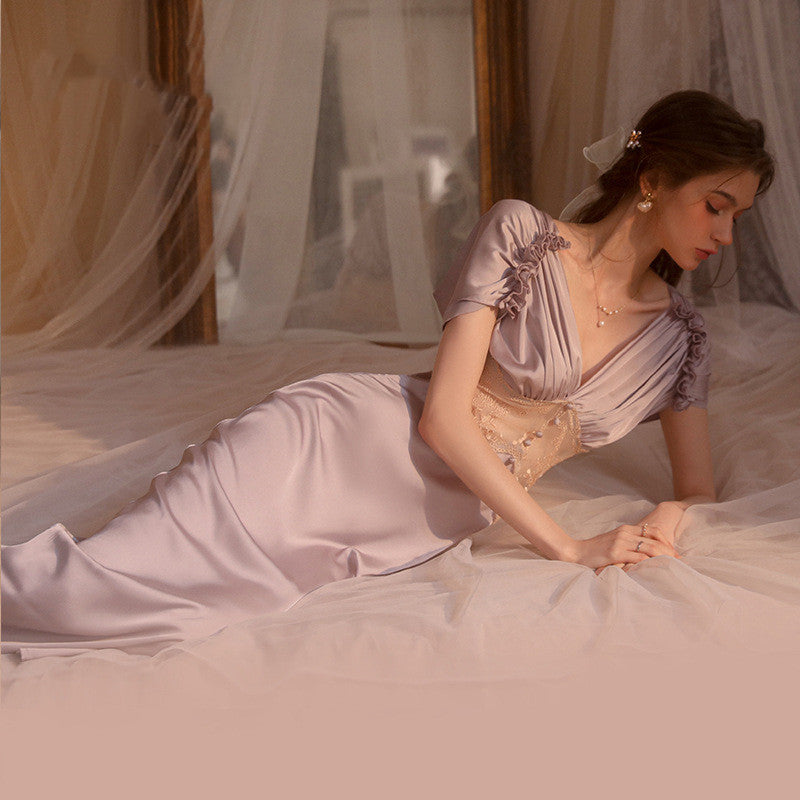 Leisure And Comfortable Private Suspender Dress