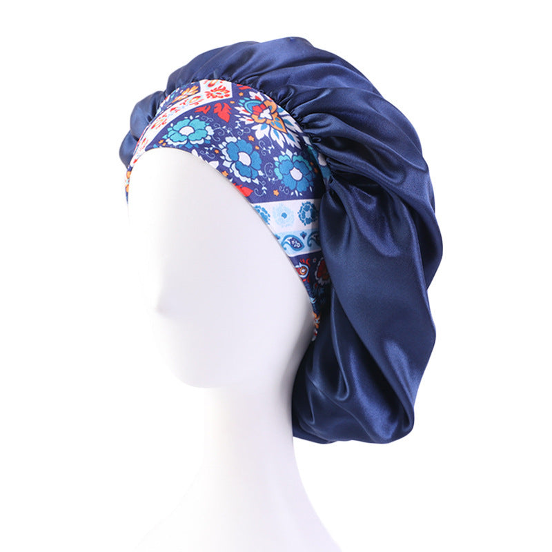 Bohemian Style Large Printed Hair Band Sleeping Hat - Beuti-Ful