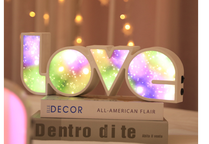 Valentines Day Decor LED LOVE Light Valentines Day Gift For Girlfriend Bithday Wedding Party Decoration Romantic Wedding Decor - Beuti-Ful