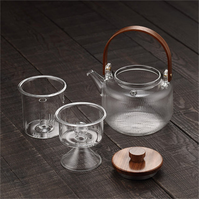 High Borosilicate Glass Steaming And Cooking Teapot