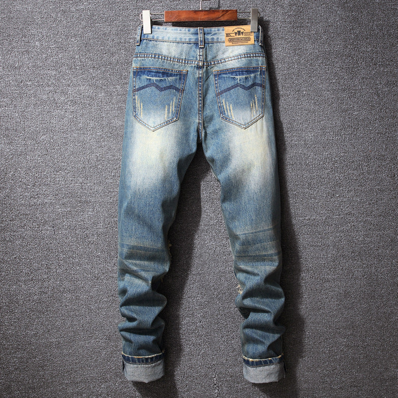 Zerrissene Jeans Amerikanischen Casual Lose