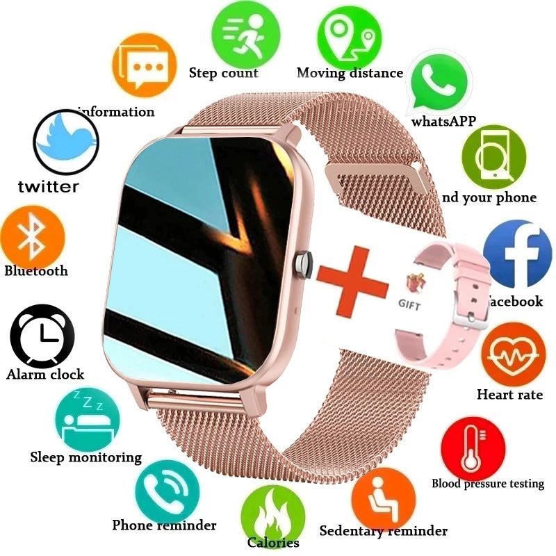 Smart Watch Heart Rate Blood Pressure Color Screen Exercise - Beuti-Ful