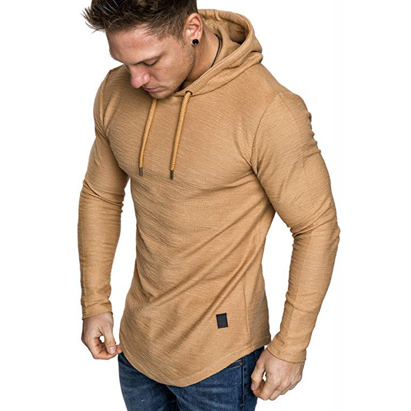 Men Hoodie Sweatshirt Casual Long Sleeve Slim  T-shit