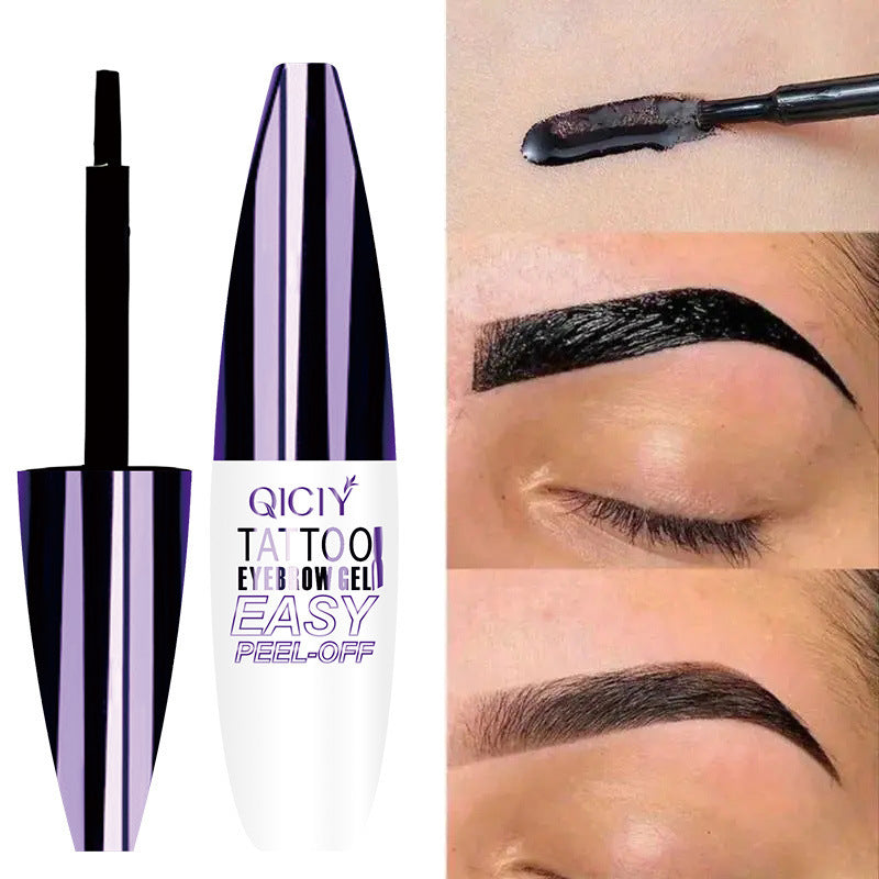 Tattoo Easy Peel Off Eyebrow Gel Cream Types Long-Lasting Smudge-Proof Sweat Resistant Waterproof Cosmetics - Beuti-Ful