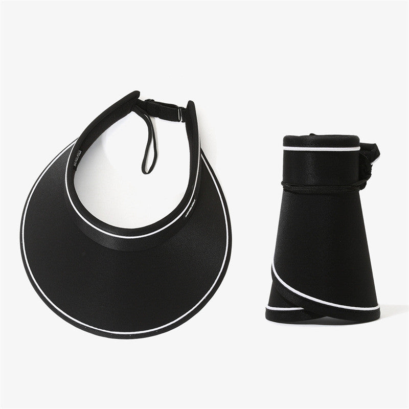 Portable Foldable Sunhat Summer Outdoor Big Empty Top Uv Sun Protection Hat - Beuti-Ful