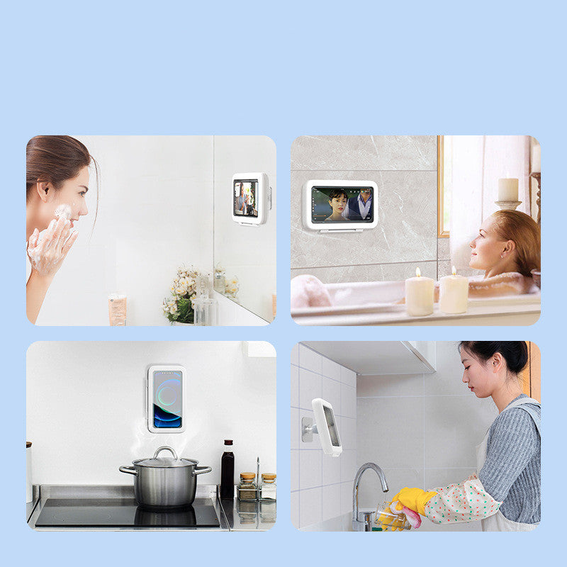Shower Phone Box Bathroom Waterproof Phone Case Seal Protection Touch Screen Mobile Phone Holder For Kitchen Handsfree Gadget - Beuti-Ful