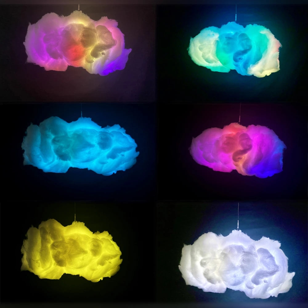 USB Cloud Light APP Control Music Synchronization 3D RGBIC Ambient Light Lightning Simulation Clouds Bedroom Room Light - Beuti-Ful