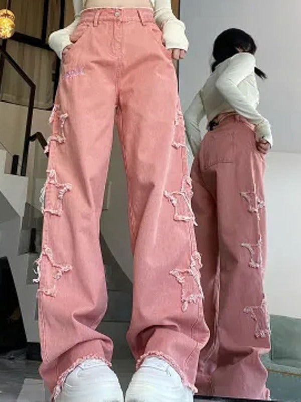 Retro Minority Design XINGX Patch Wide Leg Mop Pants Women - Beuti-Ful