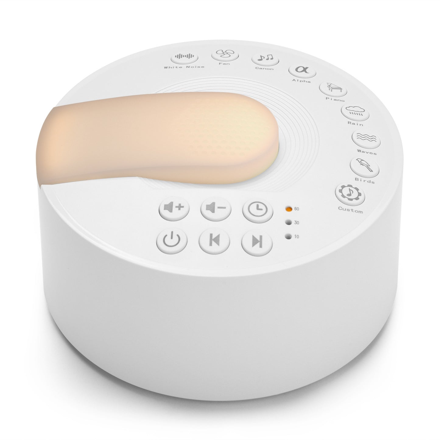 White Noise Machine Type-c Rechargeable Timed Shutdown