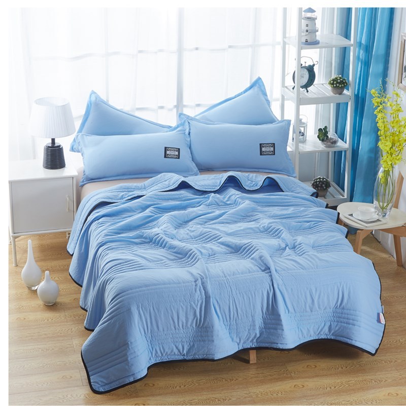 Cooling Blankets Pure Color  Summer Cool Air-conditioning Quilt Blanket