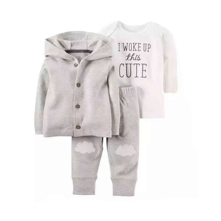 Polar Fleece Hooded Zip Romper Set
