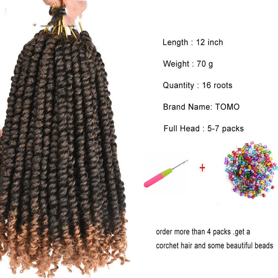 Pre-twisted Passion Twist Crochet Ombrea Braids Crochet Hair - Beuti-Ful