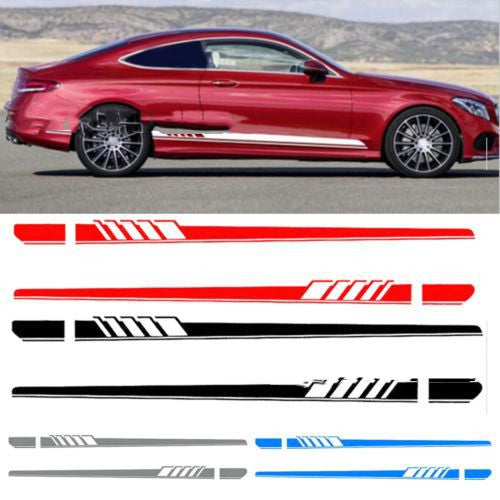 Side skirt stripe side car sticker - Beuti-Ful