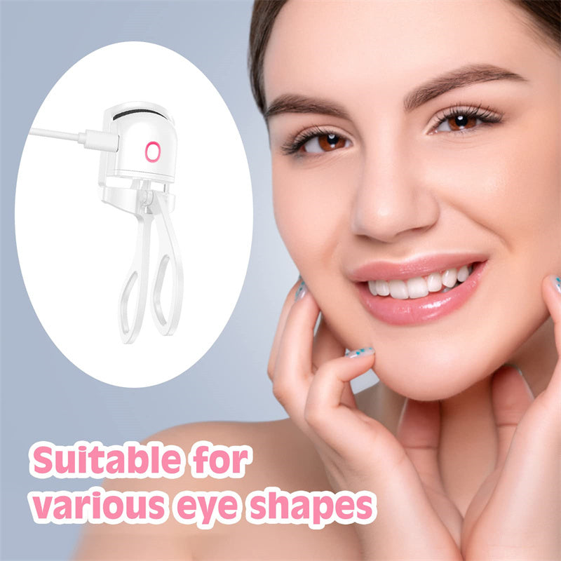 Heated Eyelash Curler Electric Temperature Control Mini Eyelash Curler Electric Portable Charging - Beuti-Ful