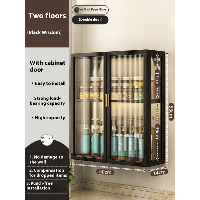 Rack Bathroom Light Luxury Cosmetics Storage Cabinet - Beuti-Ful