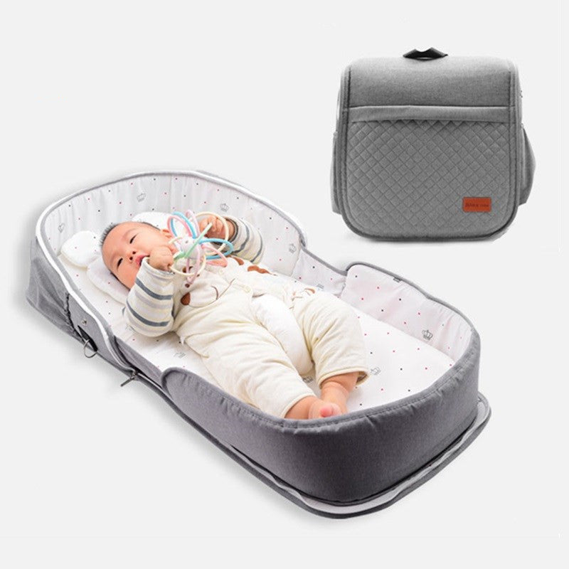 Newborn Baby Crib Foldable And Portable Mobile Backpack - Beuti-Ful