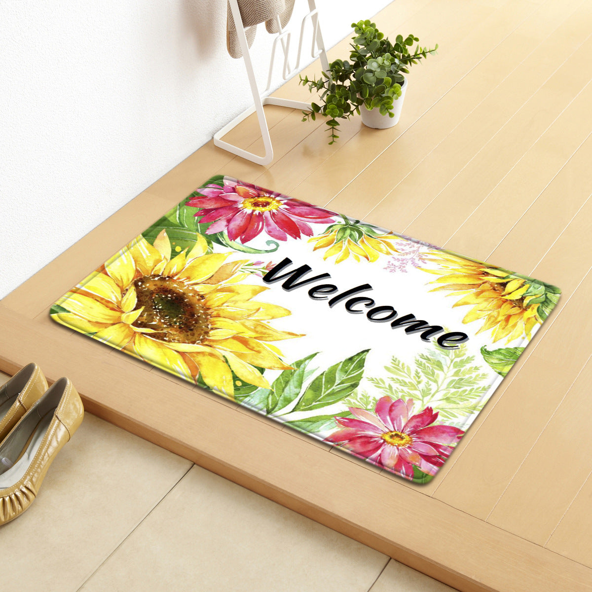 Household Entrance Absorbent  Non-slip Mat Bedroom Living Room Carpet