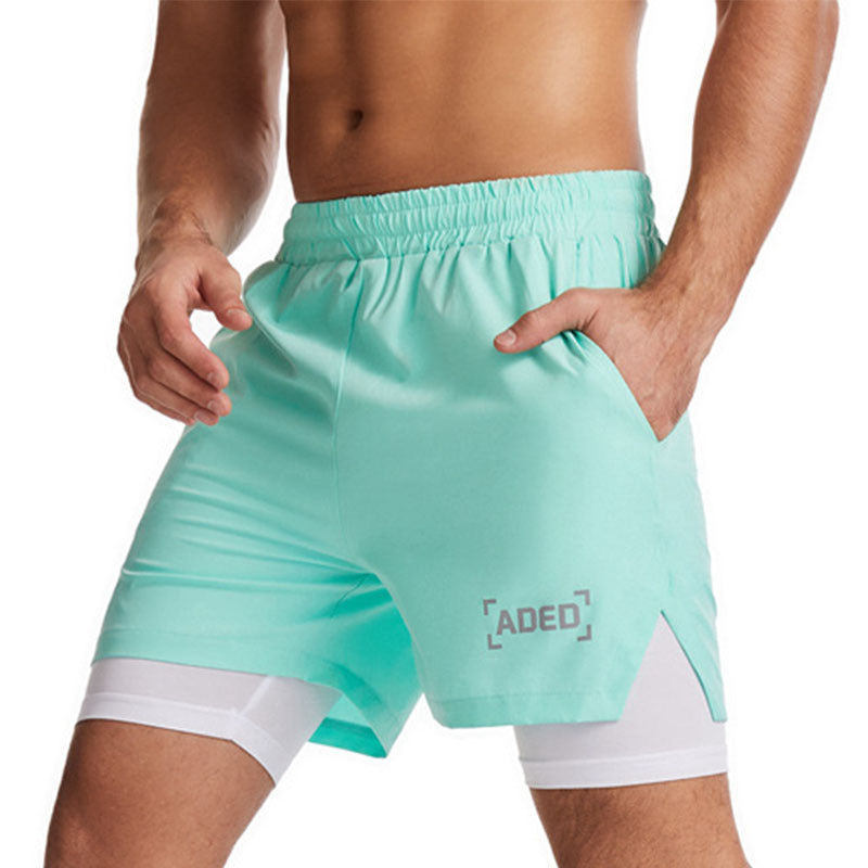 Quick-drying Woven Casual Crazy Muscle Sports Shorts - Beuti-Ful