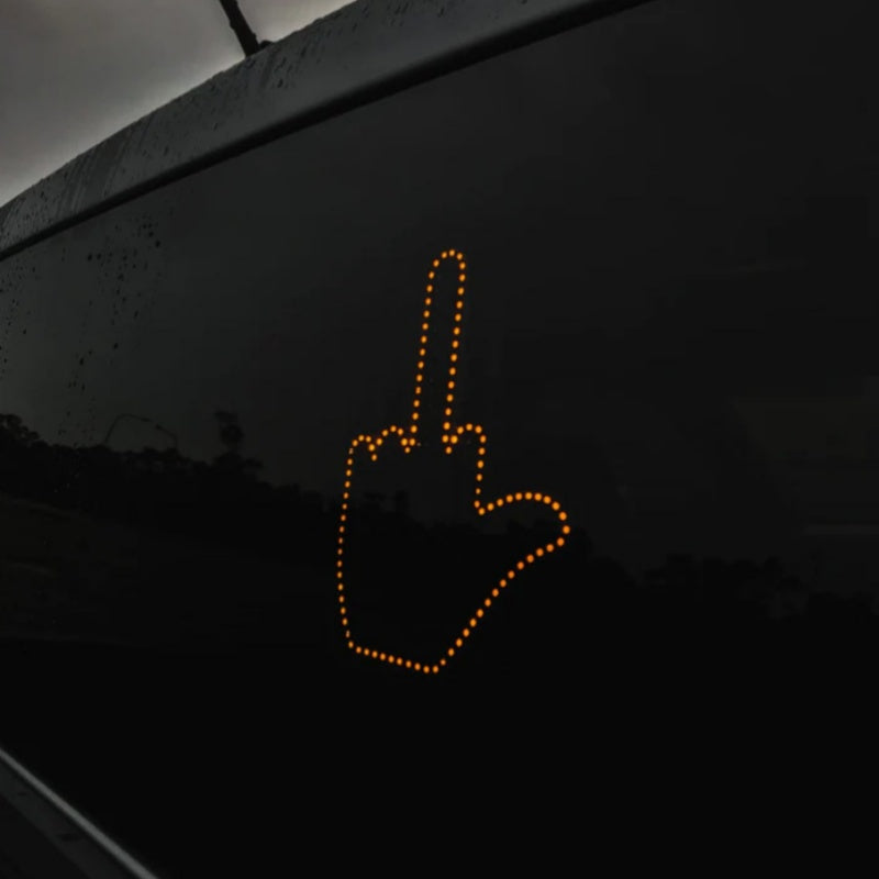 Funny New LED Illuminated Gesture Light Car Finger Light With Remote Road Rage Signs Middle Finger Gesture Light Hand Lamp - Beuti-Ful